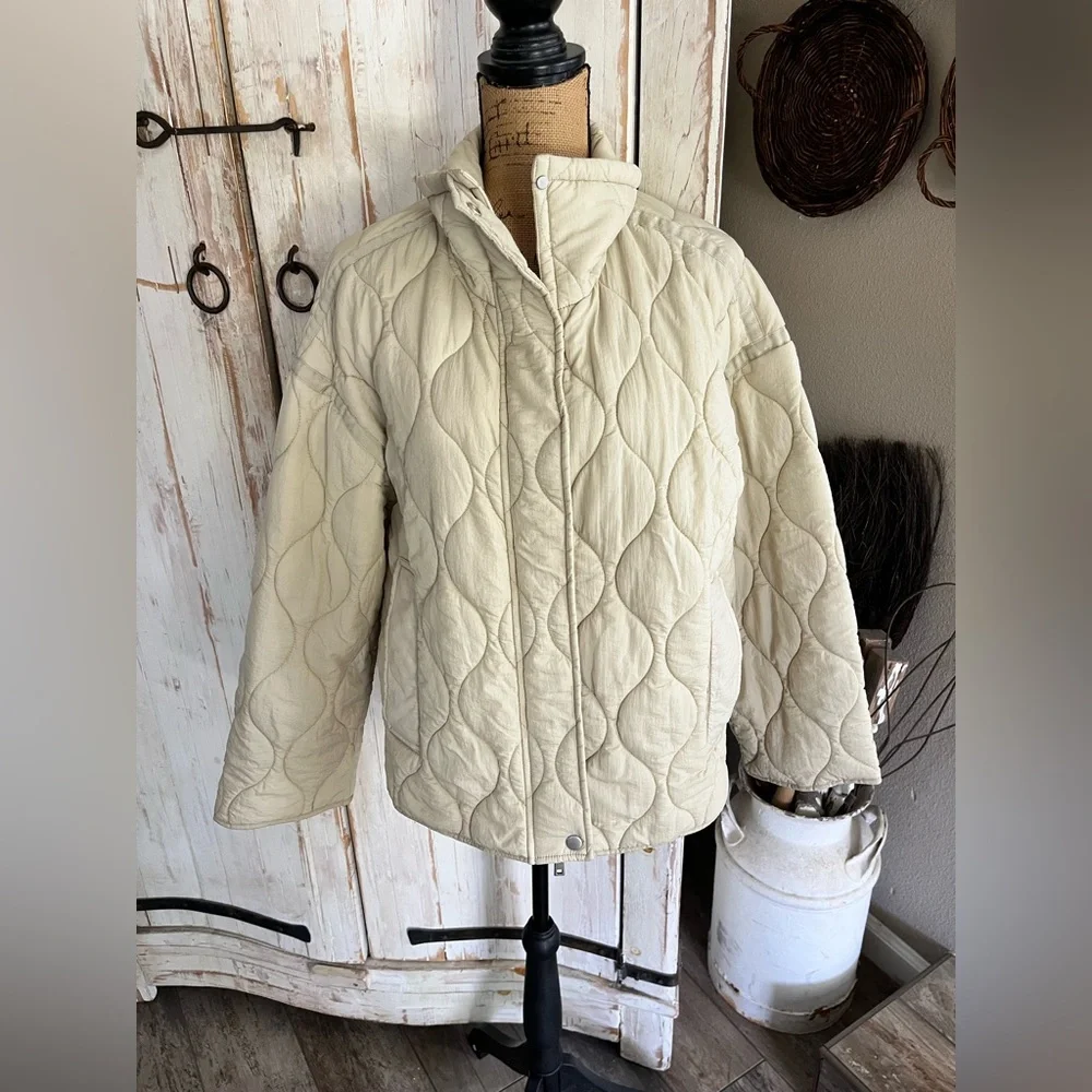 New Mango oversized quilted anorak jacket - Picture 9 of 11